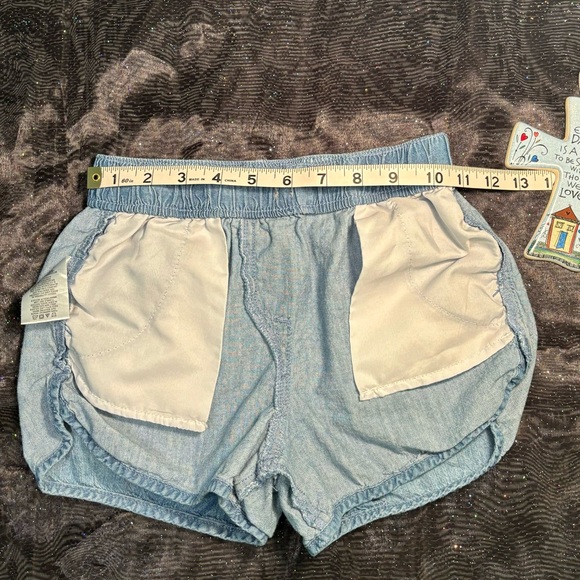EUC Lucky Brand Girls Pull On Jean Shorts, Sz S/7, Light Wash - Picture 4 of 6